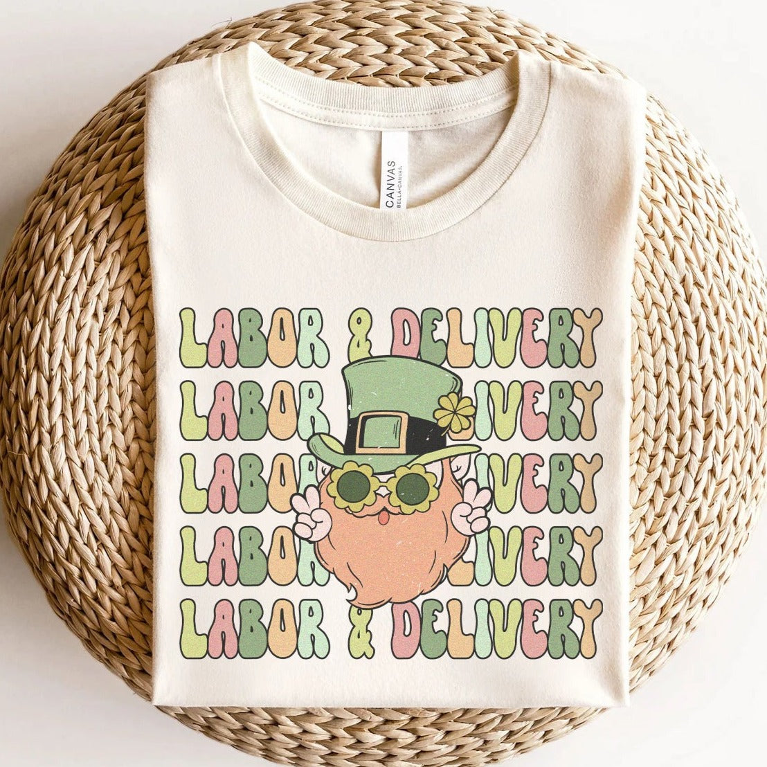 retrol_dstpatricksnatural Retro L&D Leprechaun T-Shirt - Image 1